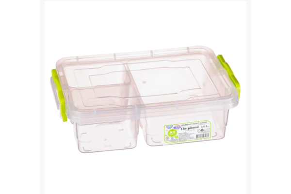 Triple Box Контейнер харчовий потрійний 1,63 л (256х170х83 мм) "Al-Plastik"