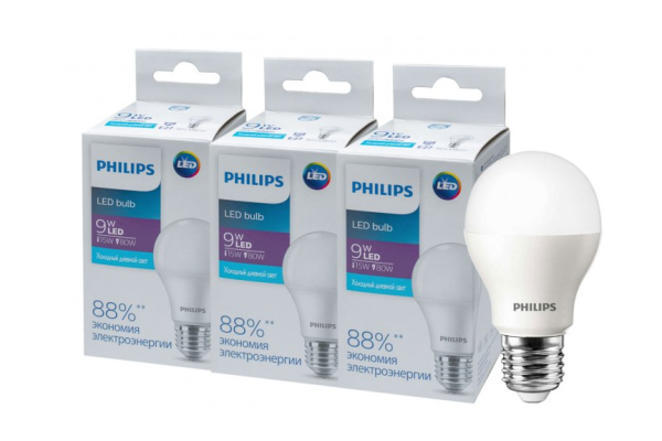 Лампа світлодіодна Philips Ecohome LED Bulb 9W E27 6500K 1PF/20RCA