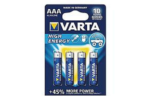 Батарейка VARTA Energy R-3 АAA Блістер (алкалайн) 4шт/уп. 40шт./уп 458 ш.к. 400849626458