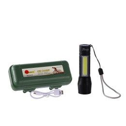 Ліхтарик акумуляторний у футлярі SunAfrica SA-2804 (зарядка від USB)