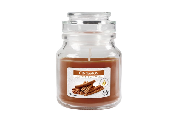 Свічка ароматизована (банка) Cinnamon BISPOL SND71-65 6 шт/уп (ціна за шт)