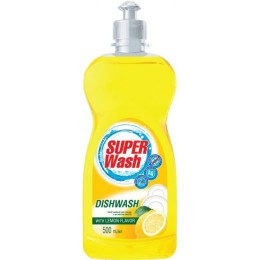 Засіб мийний для посуду з ароматом лимону SUPER Wash 500 мл NEW