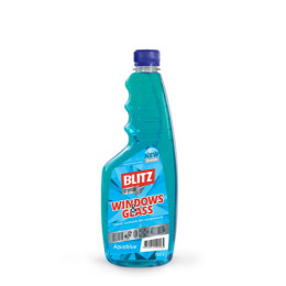 Рідина для миття скла "BLITZ Crystal" Aquablue 0,75л ПЕТ пляшка запаска