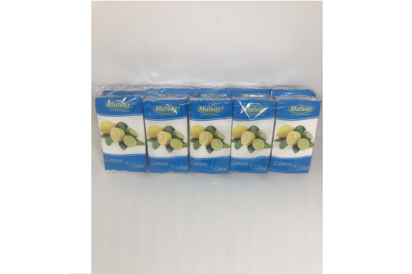 Носові хустинки гігієнічні "Malvar" лимон-лайм 10шт/уп