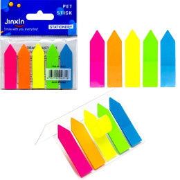 Стікер-закладка "Stick Notes", 5 кольорів, 5*25шт., Р01-2