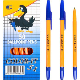 Ручка кулькова синя Corvina "Color-IT", (51)