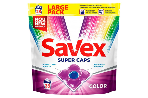 Гель в капсулах "SAVEX Super Caps 2в1" 28шт. колор