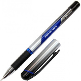 Ручка гелева Hiper Signature HO-100 0,7мм, синя, ш.к.8907016020188