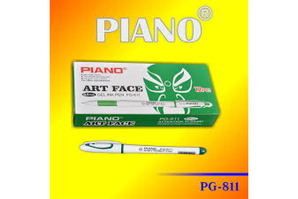 Ручка гелева "Piano"  0.5мм  PG-811,зелений 12 шт./уп  ш.к.6938944300389!!!!!!!!!