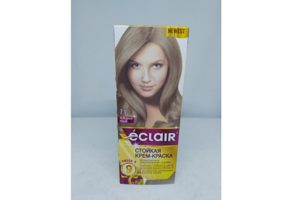 Стійка крем-фарба для волосся "ECLAIR" OMEGA-9 71 Холодний русий