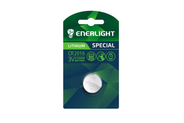 Батарейка ENERLIGHT LITHIUM CR 2016 BLI 1 (таблетка) 4823093502505
