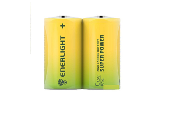 Батарейка ENERLIGHT Super Power (R-14) C (міні Бочка ТЕХНІЧНА) 12 шт./уп ш.к. 4823093502185