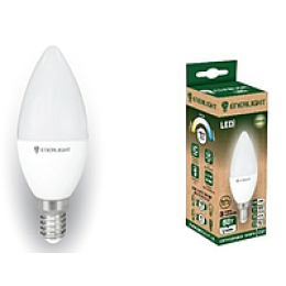Свічка Лампа світлодіодна ENERLIGHT С37 7Вт E14 4100K ш.к. 4823093500167, 10шт/уп