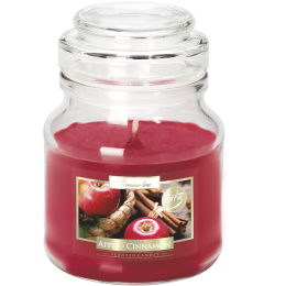 Свічка ароматизована (банка) Apple-Cinnamon BISPOL SND71-87 6 шт/уп (ціна за шт)