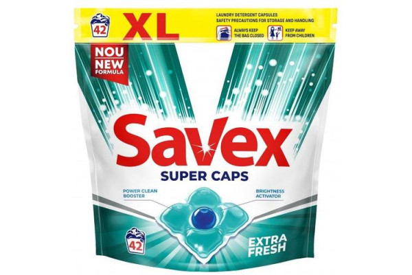 Гель в капсулах "SAVEX Super Caps Extra Fresh" 42шт. Універсал