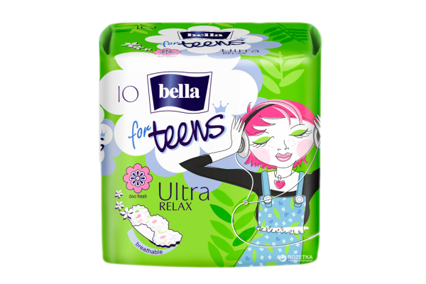 Прокладка "Bella for Teens" Ultra Relax 4 каплі 10 шт. 1/36