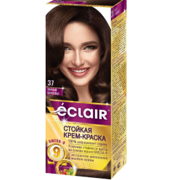 Фарба для волосся Éclair з маслом "OMEGA 9" 37/370 Чорний шоколад