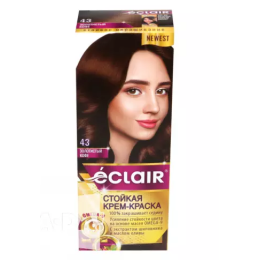 Фарба для волосся Éclair з маслом "OMEGA 9" 43 Золотиста кава