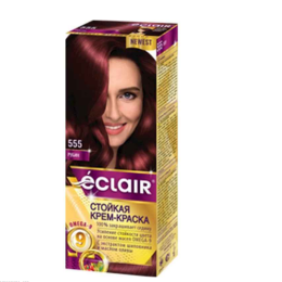 Фарба для волосся Éclair з маслом "OMEGA 9" 555 Рубін