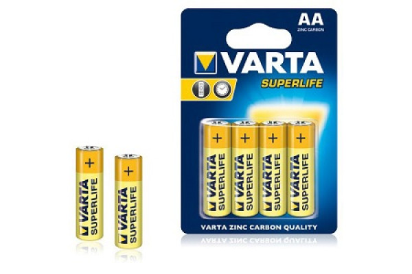 Батарейка VARTA SUPERLIFE R-6 AA Блістер (сольова) 4шт/бл. 48 шт./бл 267