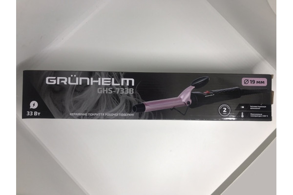 Щипці для завивки волосся Grunhelm GHS-733B (19мм), керамічне покриття